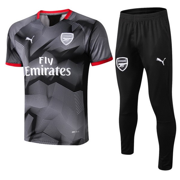 Entrainement Arsenal Ensemble Complet 2018-19 Gris Noir